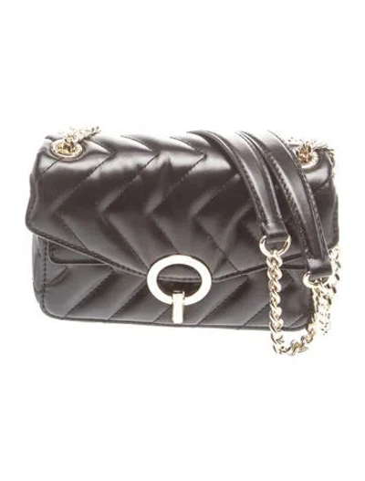 Pre-owned Sandro Leather Shoulder Bag In Gray