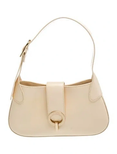 Pre-owned Sandro Leather Shoulder Bag In Neutrals