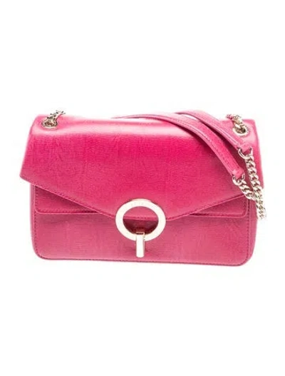 Pre-owned Sandro Leather Shoulder Bag In Pink