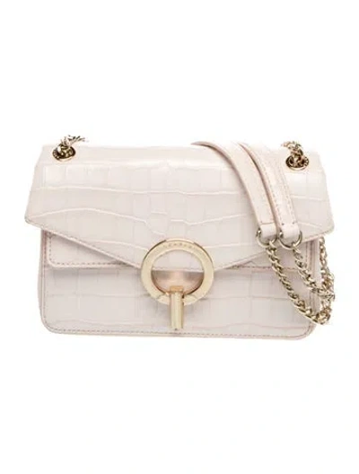 Pre-owned Sandro Leather Shoulder Bag In White