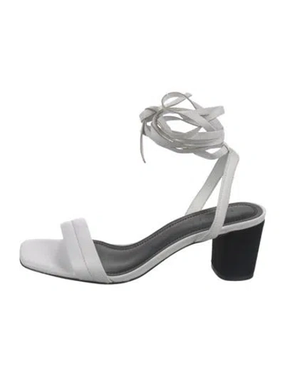 Pre-owned Sandro Leather Slingback Sandals In Multi
