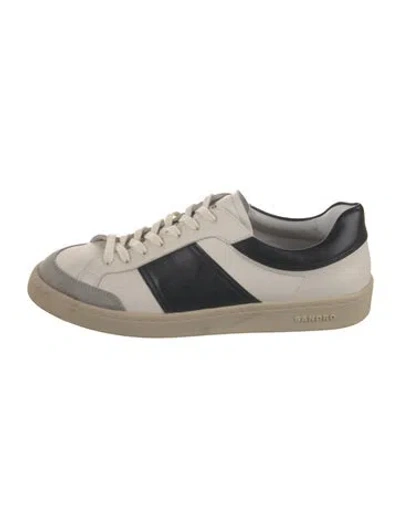 Pre-owned Sandro Leather Sneakers In Multi