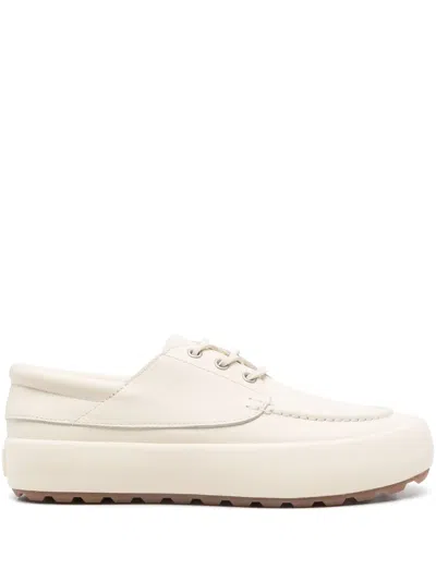 Sandro Leather Sneakers In White