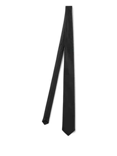 Sandro Leather Tie In Black
