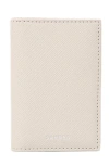 Sandro Leather Wallet In Ficelle