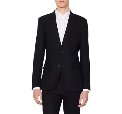 SANDRO LEGACY NAVY SUIT JACKET