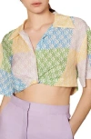 Sandro Leona Crop Top In Multi