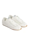 Sandro Paris Leather Light Wave Sneakers In White