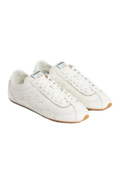 SANDRO SANDRO LIGHT WAVE LEATHER TRAINERS