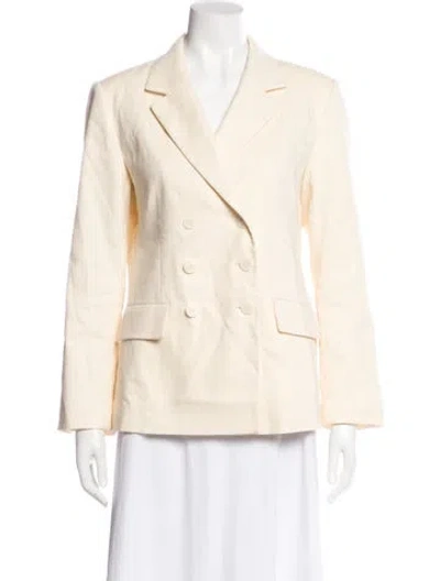 Pre-owned Sandro Linen Blazer In Neutral