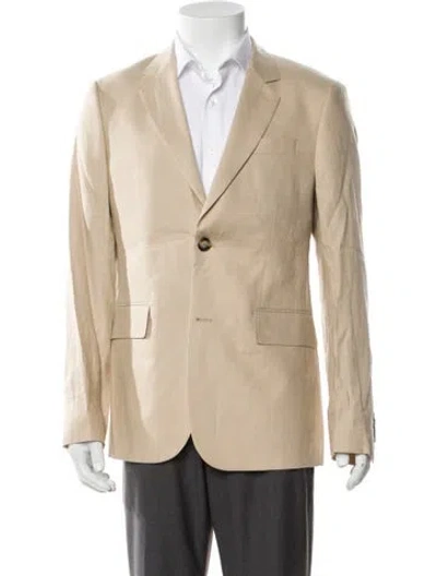 Pre-owned Sandro Linen Blazer In Neutral