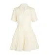 Sandro Camp-collar Shirt Minidress In Beige
