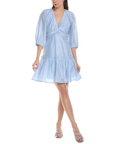 SANDRO SANDRO LINEN-BLEND MINI DRESS
