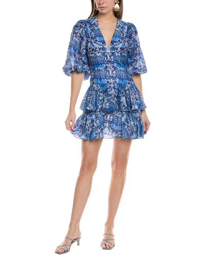 SANDRO SANDRO LINEN-BLEND MINI DRESS