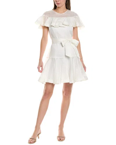 SANDRO SANDRO LINEN-BLEND MINI DRESS