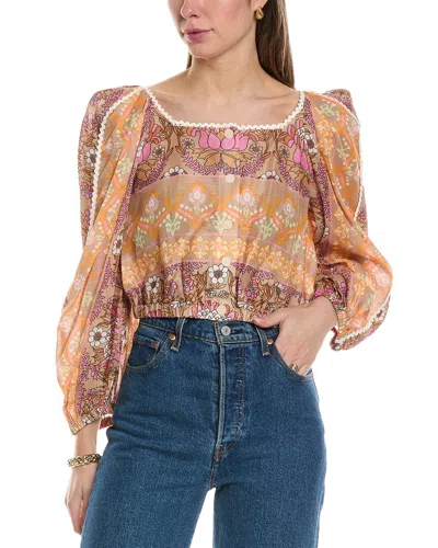 SANDRO SANDRO LINEN-BLEND TOP