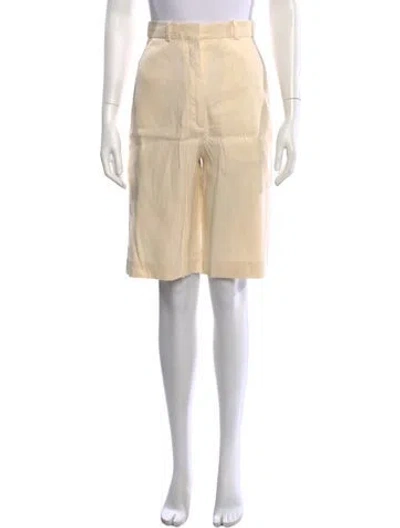 Pre-owned Sandro Linen Knee-length Shorts In Neutrals