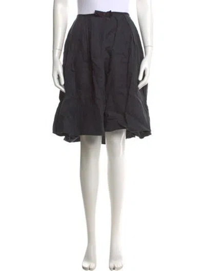 Pre-owned Sandro Linen Knee-length Skirt In Black