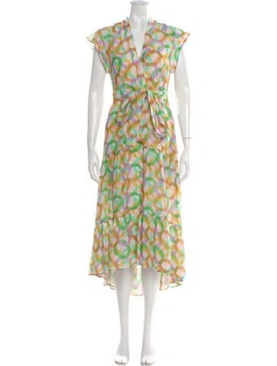 Pre-owned Sandro Linen Mini Dress In Multi