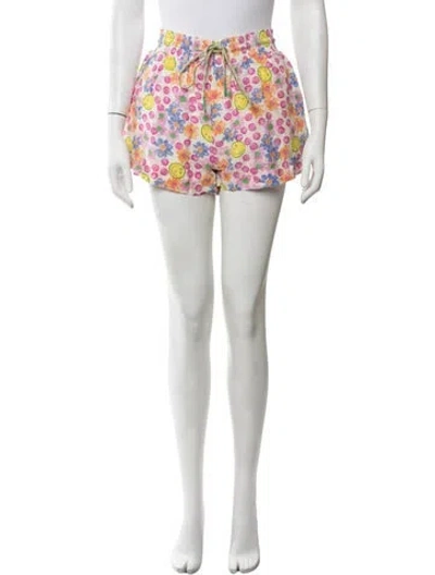Pre-owned Sandro Linen Mini Shorts In Neutrals
