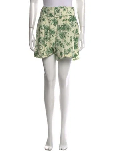 Pre-owned Sandro Linen Mini Shorts W/ Tags In Neutrals