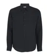 Sandro Linen Shirt In Blue