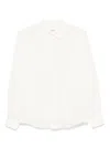 Sandro Man Shirt White Size Xl Linen In White