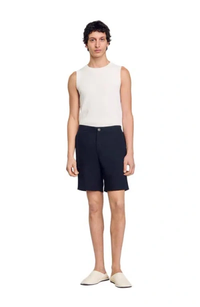 Sandro Linen Shorts