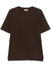 Sandro Certified Linen T-shirt In Brown