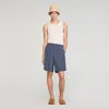 Sandro Geometric-pattern Shorts In Blue