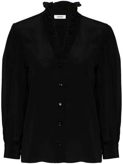 Sandro Li Shirt In Black