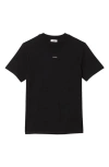 Sandro Cotton T-shirt With Logo In Black
