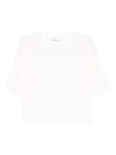 Sandro Logo-embroidered T-shirt In Multi