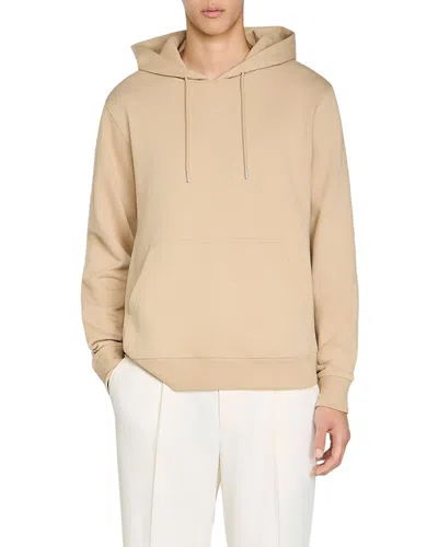 Sandro Logo Hooded Sweatshirt In Neutral