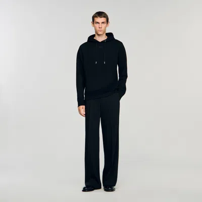Sandro Logo Hoodie In Black