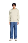 Sandro Logo Hoodie In Light Khaki