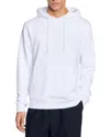Sandro Logo Hoodie In Optic White