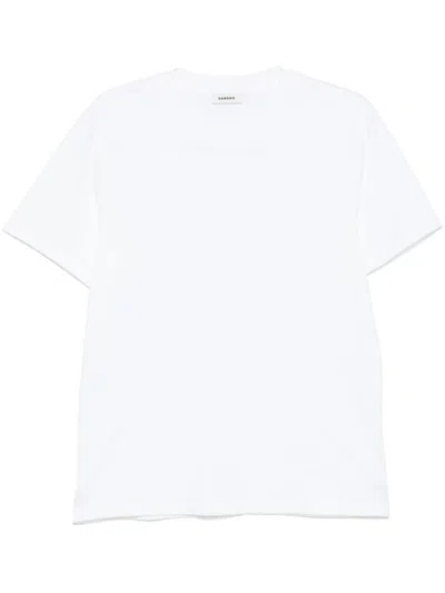 Sandro Logo-lettering T-shirt In White