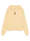 Sandro Oversized Patch Hoodie In Yellow