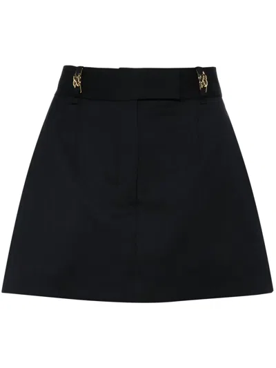 Sandro Logo-plaque Layered Shorts In Blue