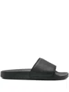 Sandro Logo-print Slides In Black