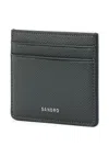 Sandro Logo-stamp Cardholder In Gray
