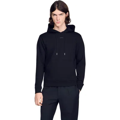 Sandro Logo Sweatshirt In Black