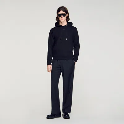 Sandro Logo Sweatshirt In Black