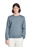 Sandro Logo Sweatshirt In Blue