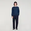 Sandro Logo Sweatshirt In Blue
