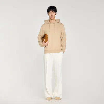 Sandro Logo Sweatshirt In Neutral