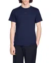 Sandro Logo Tee In Blue