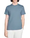 Sandro Logo Tee In Blue