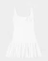 Sandro Lolita Mixed-media Mini Dress In White